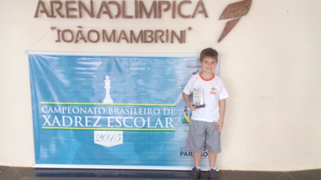 Enxadrista conquista medalha de prata no Brasileiro Escolar